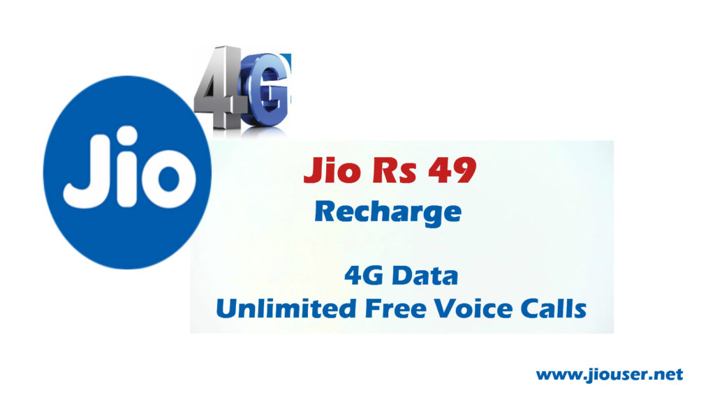 Jio 49 Recharge plan deatails