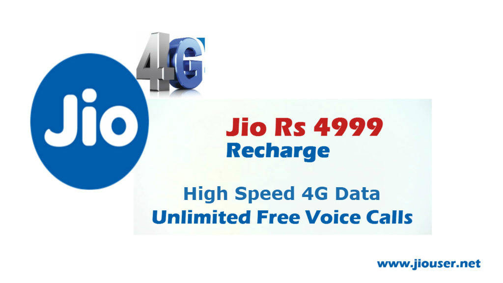 jio 4999 recharge plan details
