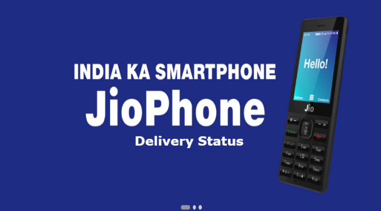 Jio phone Delivery Status