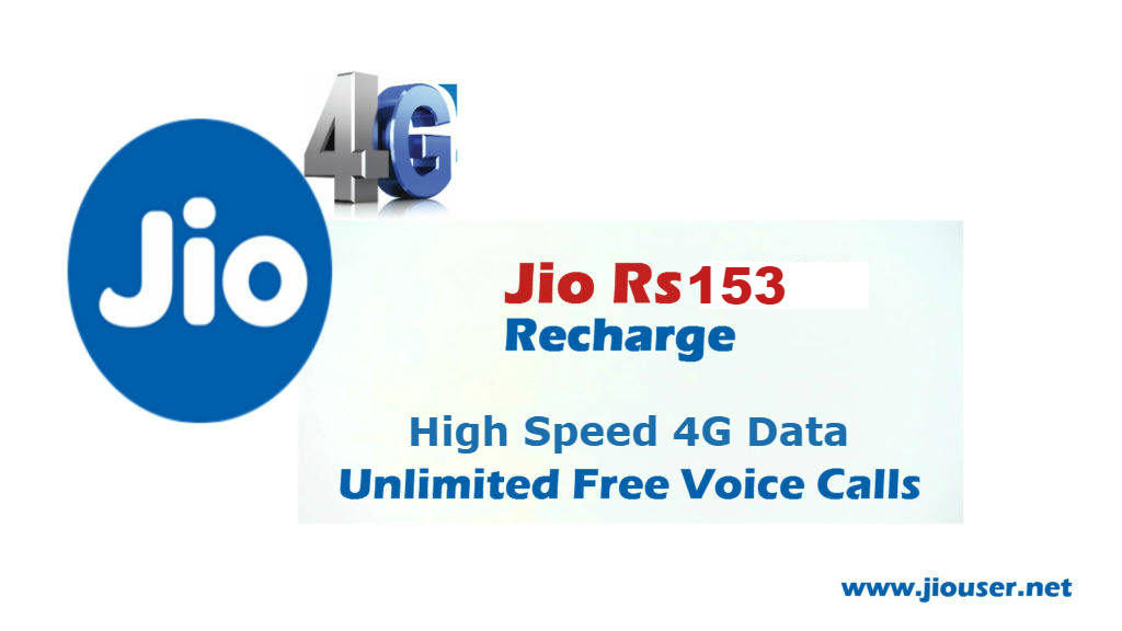 Jio 153 recharge plan