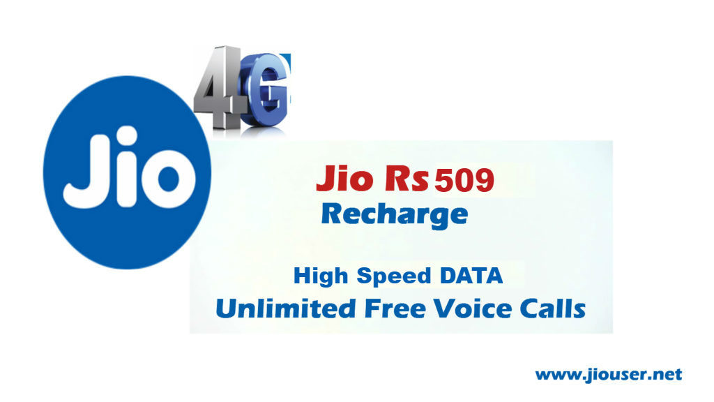 Jio 509 Recharge Plan