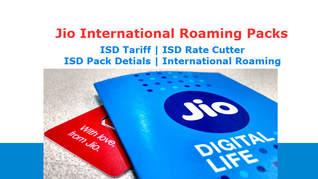 Jio International Roaming Packs