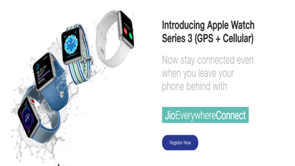 Reliance Jio offer on Apple Watch Series 3