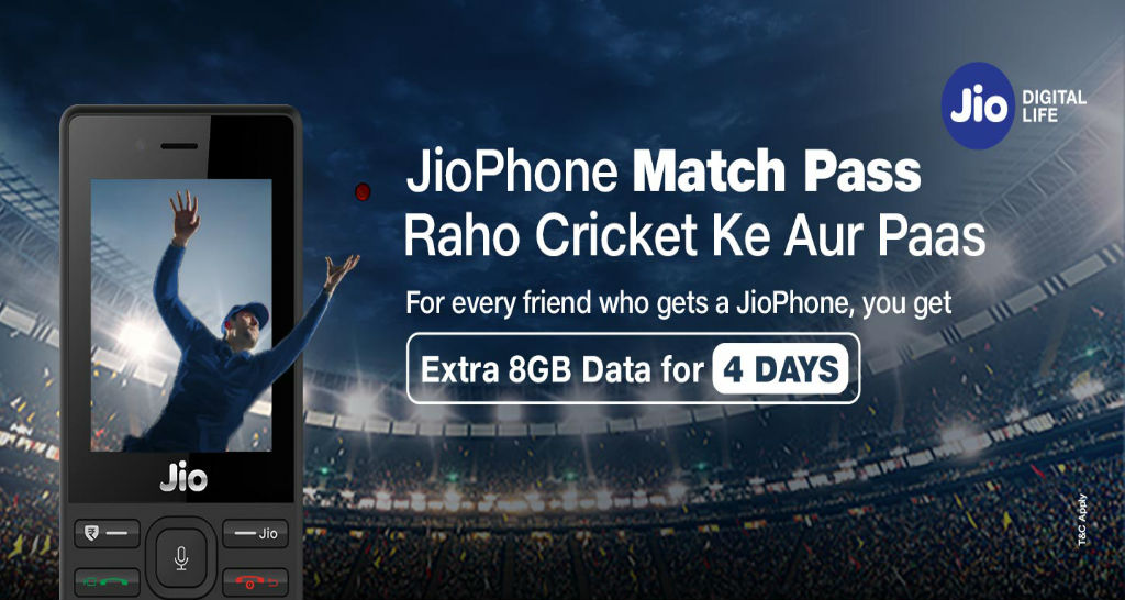 IPL Recharge Offer Jiophone Match Pass
