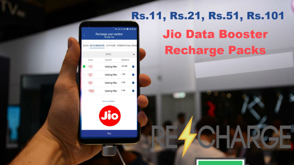 Jio Data Booster Recharge