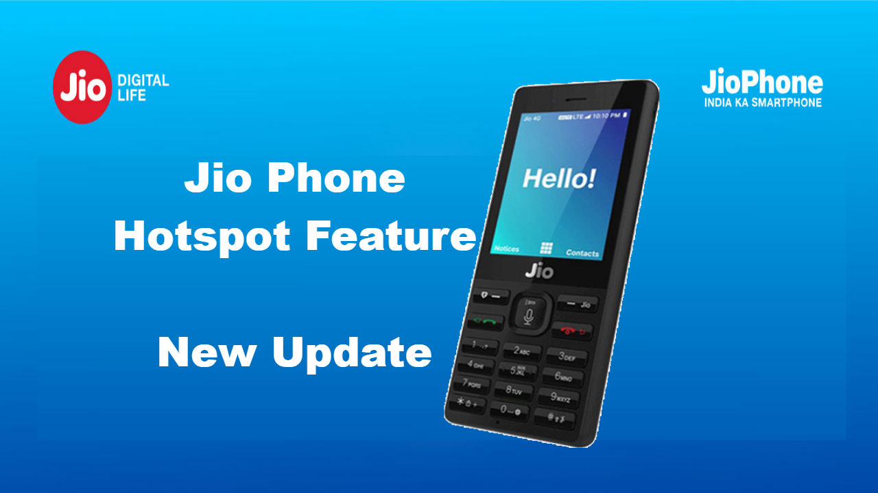 Jio Phone Hotspot Settings