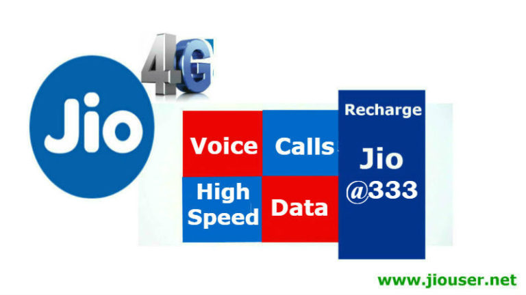 Jio Recharge Rs. 333