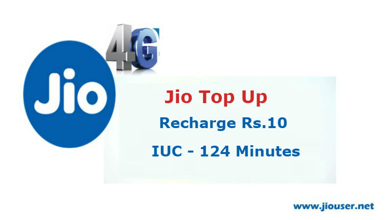 Jio Rs.10 Recharge