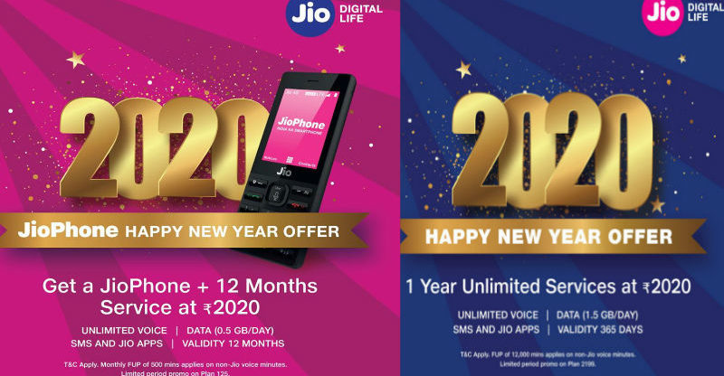 Jio 2020 Happy New Year Offer