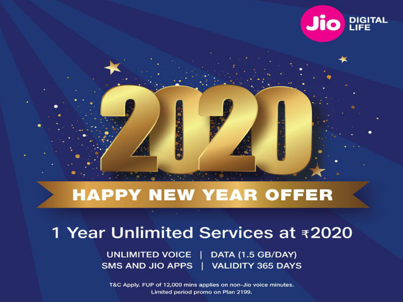 Jio 2020 Happy New Year Offer