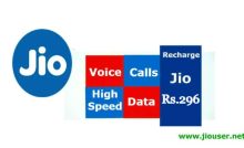 Jio 296 Recharge